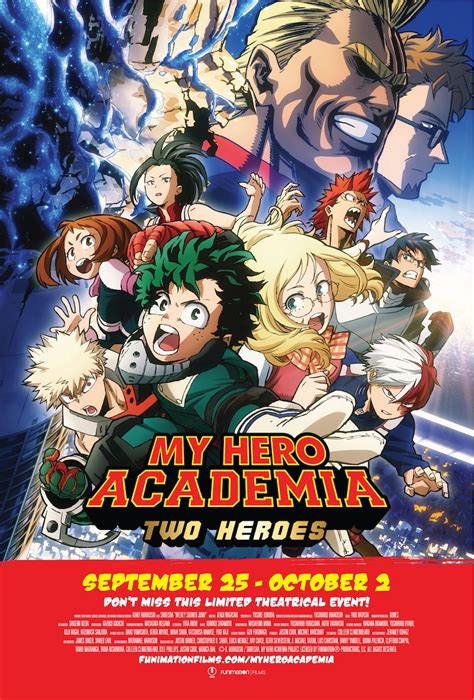 My hero academia movie. Despite being born powerless in a super-powered world, Izuku never gives up on becoming a hero. 16,197 IMDb 7.3 1 h 35 min 2018. 16+. 