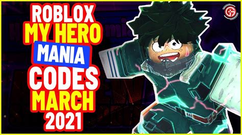 We have the list of all the latest working Roblox My Hero Mania codes and redeem them for free spins to roll for new quirks and superpowers! My Hero Mania Codes: [🎉CODE] Update [January 2023] - BORDERPOLAR. 