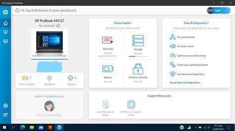 My hp support assistant.  Full Get guided help for Bluetooth, wireless, ...