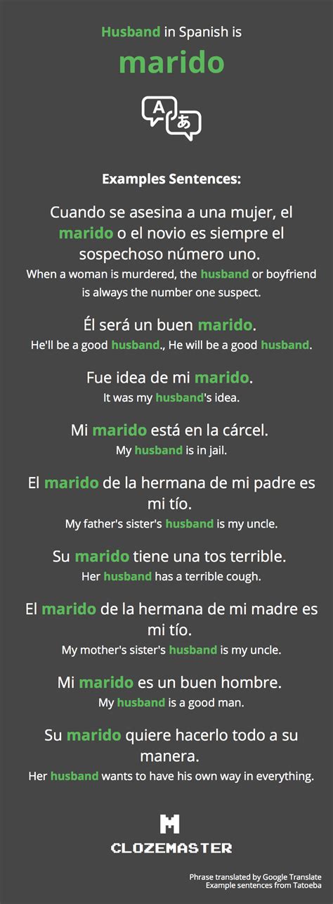 My husband in spanish