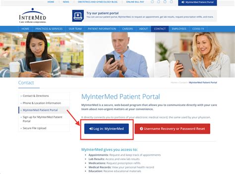 Try our patient portal. You can use our patient portal, MyInterMed, to request an appointment, get lab results, request prescription refills, and more.. 