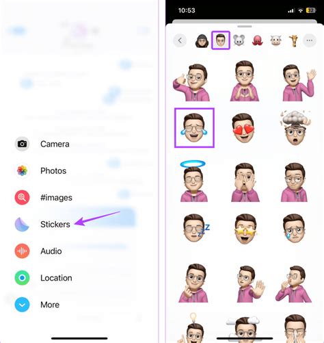 To do so navigate to Settings > Messages > Share Name and Photo. From here tap "Edit," then select your new Memoji. tags: Memoji. You can change the look of your Memoji at any time from the Messages app. Just tap the Memoji icon (3 faces) in the apps tray, then tap the 3 dots in the upper right hand corner from the pop up menu screen. From the ....