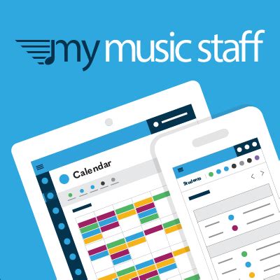 My music staff. My Music Staff is a web-based application. This means you can access your account from any device with a web browser and an internet connection (i.e., phone, tablet, desktop etc.) We currently do not have a dedicated Android or iOS app, but it is something we hope to add in the future! 