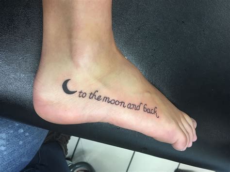 My new tattoo! "To the moon and back" tattoo! Mother daughter tattoo