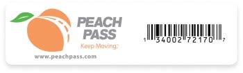  Peach Pass is an electronic toll collection system in the state of Georgia, which is currently used primarily for high-occupancy toll lanes and express toll lanes on Interstate I-75 South, I-75 and I-575 North, and I-85 North in metropolitan Atlanta. Click below for more information. . 