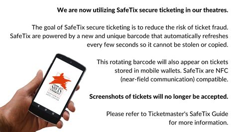 My safetix. SafeTix are powered by a unique barcode that automatically refreshes every 15 seconds so it can’t be stolen or copied, keeping your tickets safe and secure. … 