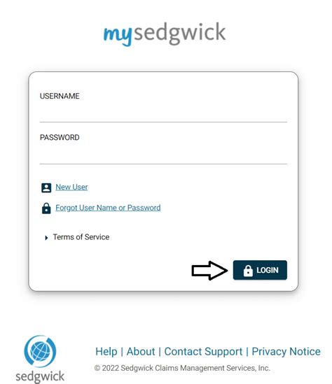 mySedgwick - Login. USERNAME. PASSWORD. account_box New User. lock Forgot User Name or Password.. 