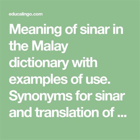 My sidekick: Malay translation, definition, meaning, synonyms ...