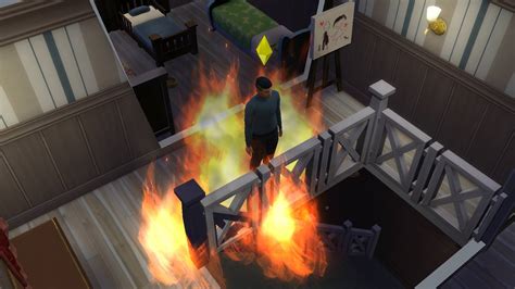 My sim is on fire. — The Sims Forums