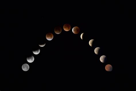 My sister took a cool time lapse of the super blue blood moon....