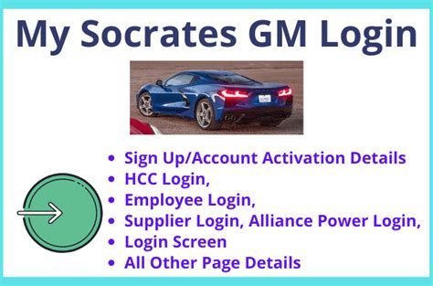 In GM Socrates, you can log into your account