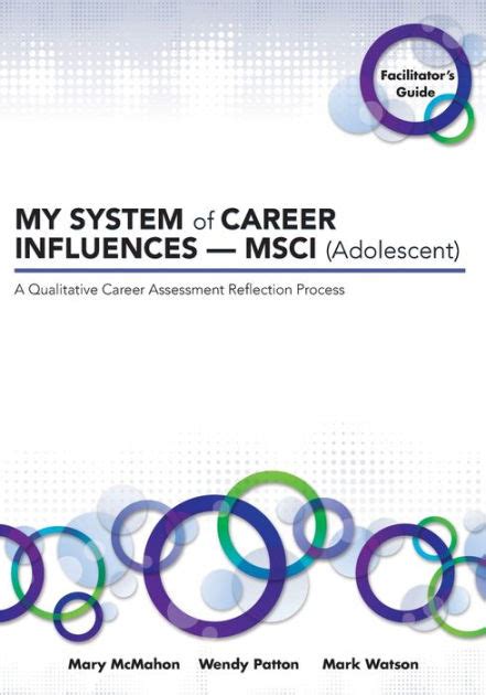 My system of career influences msci adolescent facilitator s guide. - Student solution manual for investments bodie.