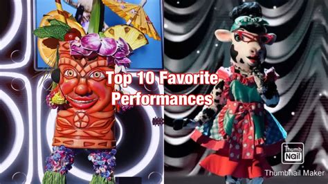 My top 10 favorite performances (Video form) Masked Singer …