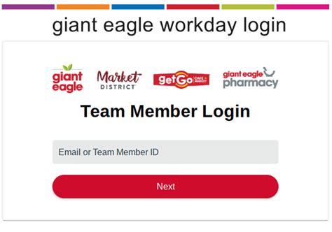 My workday giant eagle. wd5.myworkday.com 