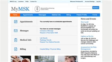 My.msk. To log onto my MSK, go to my.mskcc.org. You can also go to our home page, mskcc.org and click on patient login at the top right. For help call your doctor's office or contact the portal help desk at [email protected] or call (646) 227-2593. 