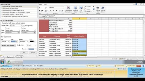 MyITLab Excel Chapter 4 Training Exercise YouTube