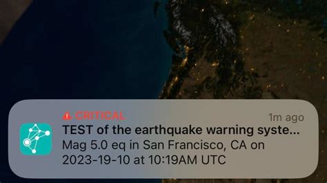 MyShake app sends out earthquake alert test overnight by mistake