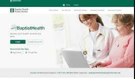 Login myBaptistHealth Patient Portal Log into Patient Portal Username Forgot username? Password Forgot password? I have my password reset token I am new here CREATE ACCOUNT Online Patient Portal Help I am not receiving email notifications. 