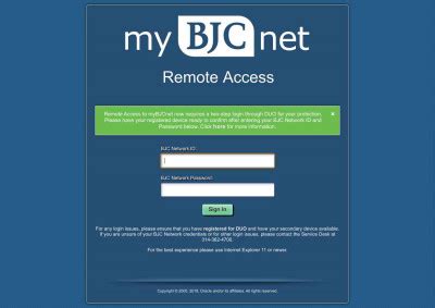 What do I need to do to gain remote access to myBJCnet? Remotely 
