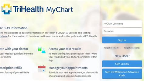 Mychart login trihealth. Take your health record with you, wherever you go. Access MyChart. Using a mobile device or tablet? Find the MyChart app on your platform of choice. MyChart lets you see your medications, test results, upcoming appointments, medical bills, price estimates, and more all in one place, even if you've been seen at multiple healthcare organizations. 