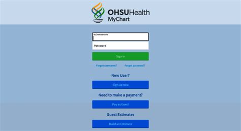 Mychart ohsu.edu. Pay as Guest. What is a guarantor?The guarantor is the person responsible for paying the bill. You can find the guarantor name and account number on your statement. What is a visit account?A visit account is how your charges are grouped together to bill insurance, and usually represents your billing activity for a single visit. You may have ... 
