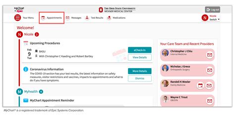 Login to MyChart to browse library . Library for Health Information. The Library for Health Information is available to respond to your health information requests. We encourage you to contact us to request help finding the health information you need: Call: 614-293-3707; Email: health-info@osu.edu