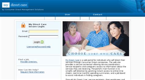 Mydirectcare va. MyDirectCare is a website for individuals who self-direct their services through Consumer Direct Personal Care. Consumer Direct has over 10 years experience, in seven states, providing self-directed services. 