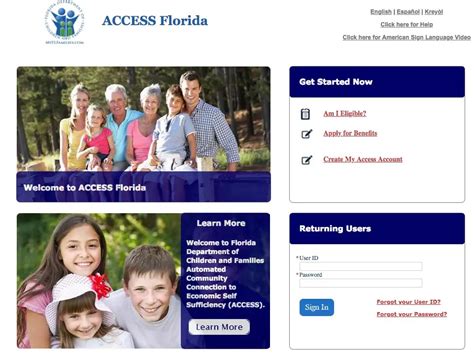 Whether you're seeking assistance with food stamps, Medicaid, or cash aid, the Access Florida portal provides a convenient way to manage your benefits online. By creating an Access Florida account, you can easily apply for benefits, check your eligibility, and track your application status.
