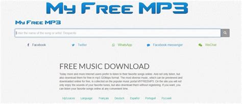 Myfree mp3. Try Mp3juices.cc juice Mp3 music download app for listening to music that is free and provides many songs covering the whole world. 
