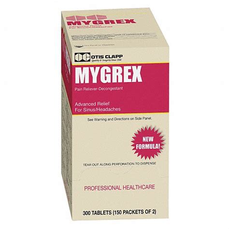 Mygrex Sinus and Allergy, Tablet, 150 x 2, Regular Strength