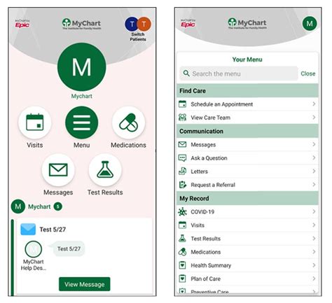 MyChart puts your health information in the palm of your hand and helps you conveniently manage care for yourself and your family members.