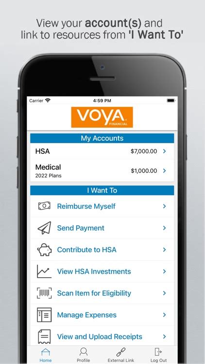  Voya Health Account Solutions Welcome to the Voya Health Account Solutions Consumer Portal. This one-stop portal gives 24/7 access to view information and manage your Health Account Solutions. In the following pages, find information on how to: • File Flexible Spending Accounts (FSA) Health Reimbursement Accounts (HRA), Parking Account claims ... . 