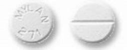 Mylan 271. Pill Imprint MYLAN A4. This white round pill with imprint MYLAN A4 on it has been identified as: Alprazolam 2 mg. This medicine is known as alprazolam. It is available as a prescription only medicine and is commonly used for Anxiety, Borderline Personality Disorder, Depression, Dysautonomia, Panic Disorder, Tinnitus. 1 / 3. 