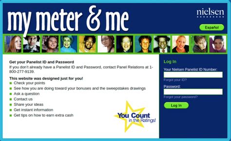 If you don’t already have a Panelist ID and Password, contact Panel Relations at 1-800-277-9139.. 