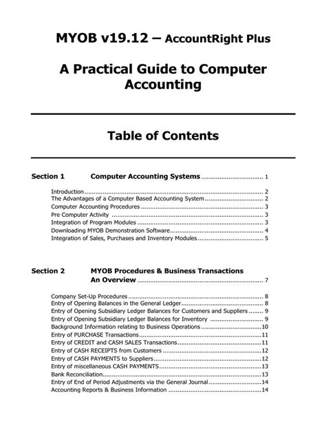 Myob a practical guide to computer accounting. - Manual de reparación de suzuki grand vitara v6.