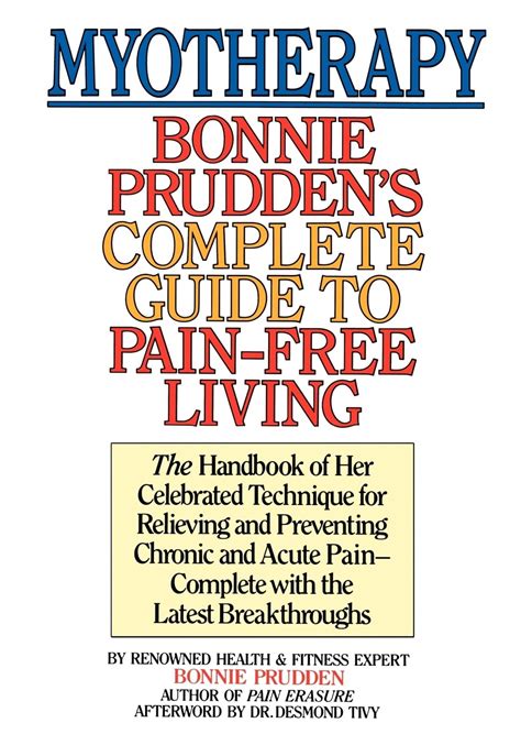 Myotherapy bonnie prudden s complete guide to pain free living. - Hoover windtunnel central vacuum installation manual.