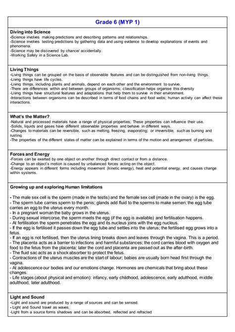 Myp grade 6 science.  WhatsApp, message & call private Science MYP IB teac...