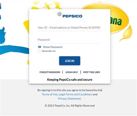 MyPepsico Login Procedure. Visit the official site of the registration portal with a correct and reliable internet connection and a device that has no problems during the registration process. Choose the language according to your needs. On the side, you will see a login page where you must enter your username and password.. 