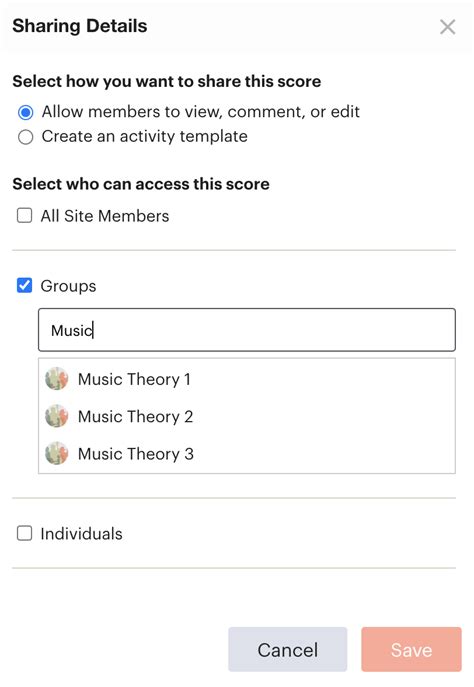 Myrweb - Sharing scores