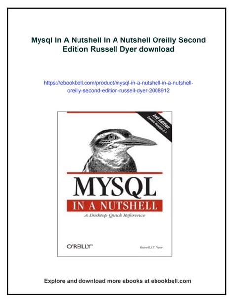 Mysql In A Nutshell In A Nutshell Oreilly