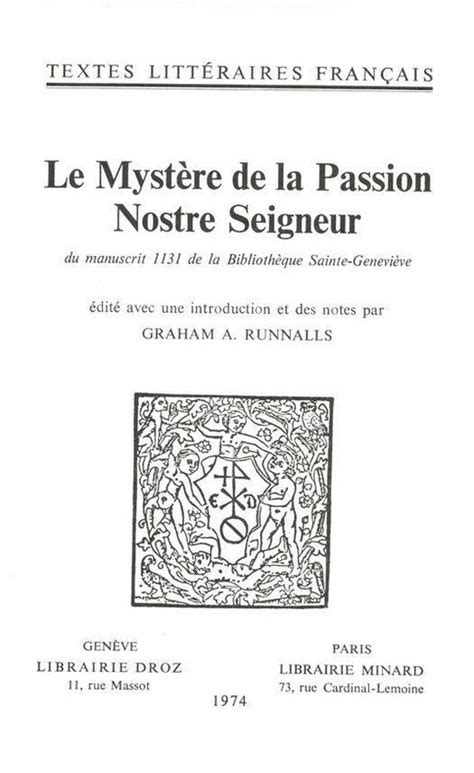 Mystère de la passion nostre seigneur. - Cobol and visual basic on net a guide for the reformed mainframe programmer.
