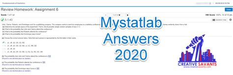 Mystatlab To Correct Homework Answers