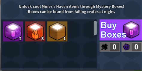 Mystery Boxes The Miner