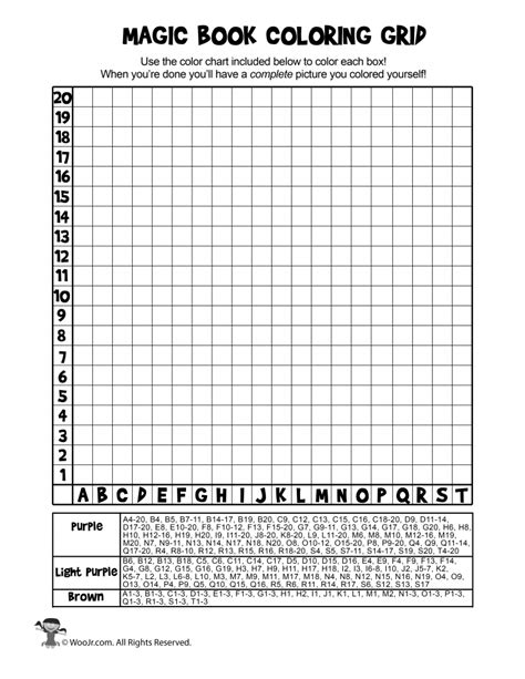 Mystery Picture Graph Coloring Pages Free