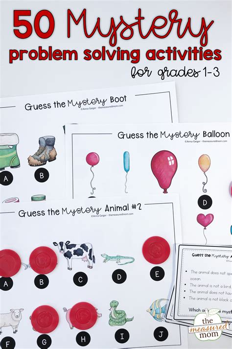 Mystery problem solving activities Problem solving activities