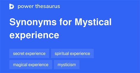 Mystical Synonyms & Antonyms Synonyms.com