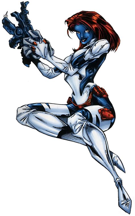 Mystique comics. True to her name, the shape shifting Mystique is an enigma. Is she a mutant terrorist determined to bring about the end of humanity, or a misguided mutant with a good heart? 