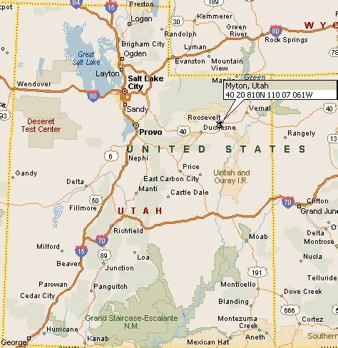 Myton, UT Map & Directions - MapQuest