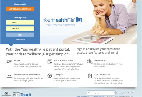 With the YourHealthFile patient portal, your path to wellness ju