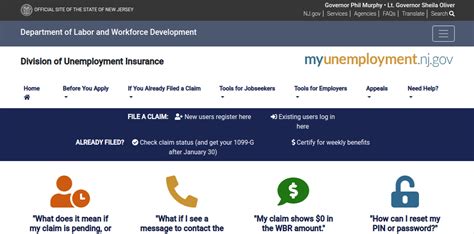 Can apply for Unemployment Insurance benefits (UI): A claim would need to be filed at myunemployment.nj.gov, preferably online, and the benefit amount would be determined through available wage records. Unemployment benefits provide 60% of average wages, with a maximum of $804/week in 2022 for 26 weeks. . 